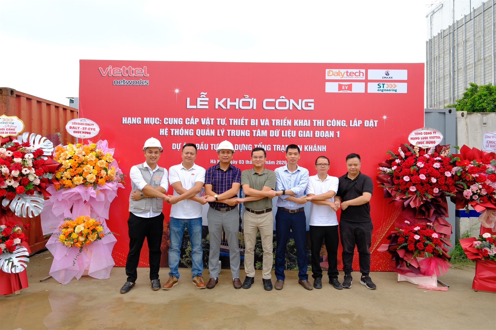 LIÊN DANH CÔNG TY DALYTECH-ST-EVG TỔ CHỨC LỄ KHỞI CÔNG DỰ ÁN TRUNG TÂM DỮ LIỆU LỚN NHẤT MIỀN BẮC