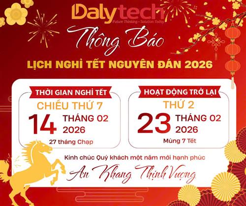 THÔNG BÁO LỊCH NGHỈ TẾT NGUYÊN ĐÁN 2026